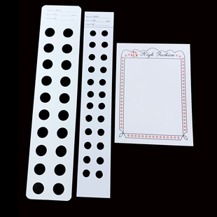 Pearl Adhesive Board Pearl Patch Cardboard Storage Paper Round Hole Sticker Board Adhesive Backing Board Seawater Loose Pearls