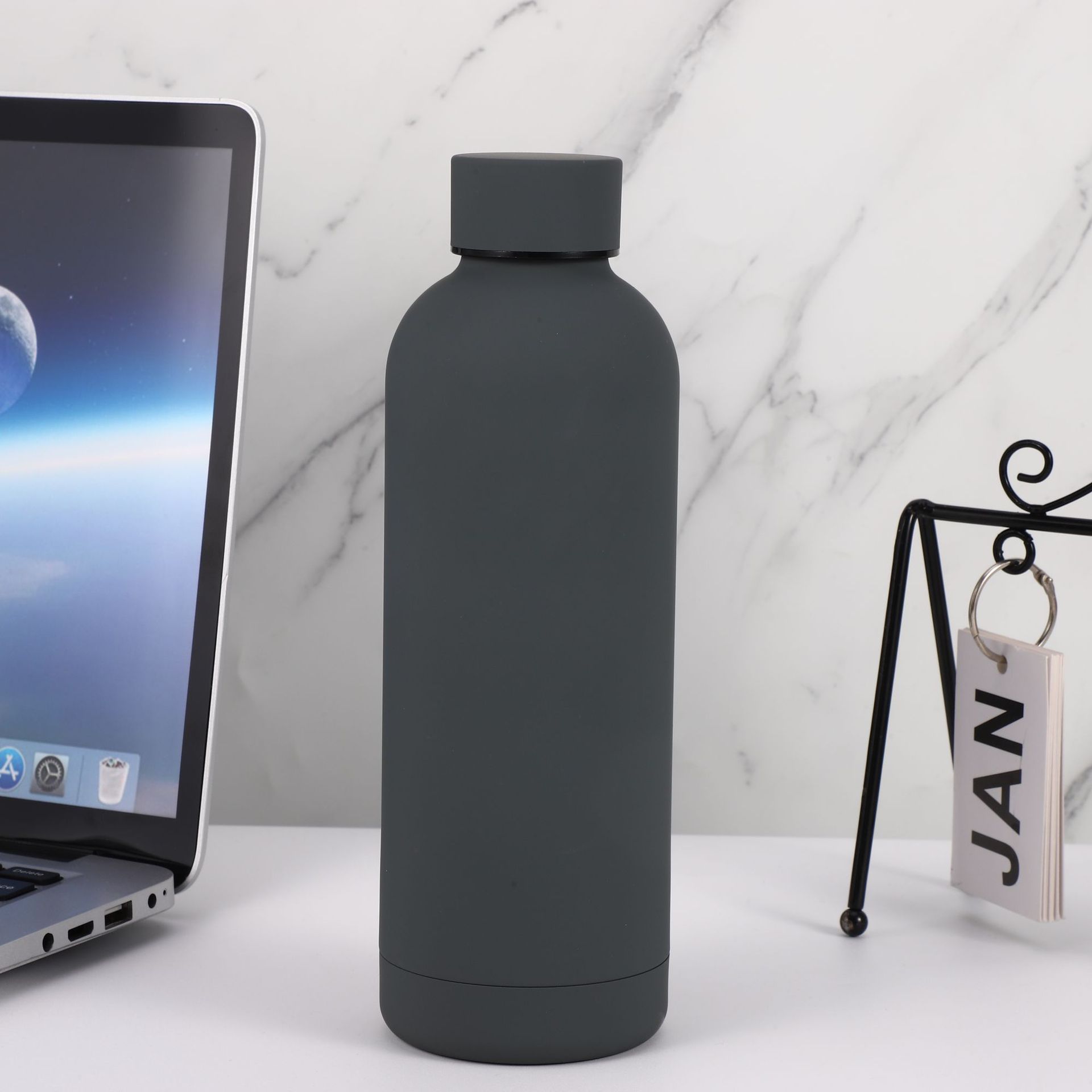 De alto aspecto de acero inoxidable 304 mini termo taza de gran capacidad pequeña boca olla hembra estudiante al aire libre deportes portátiles botella de agua