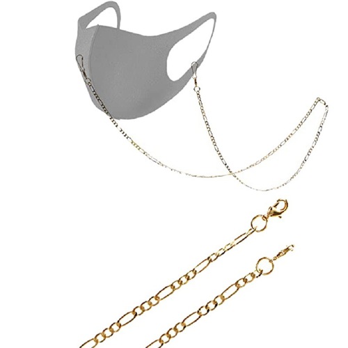 Cross-border chain Ins style jewelry fashion anti-lost lanyard lanyard color-preserving alloy metal glasses lanyard