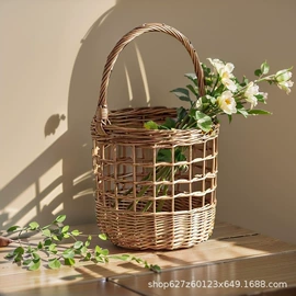 收纳篮/筐;植物工艺品;脏衣篮