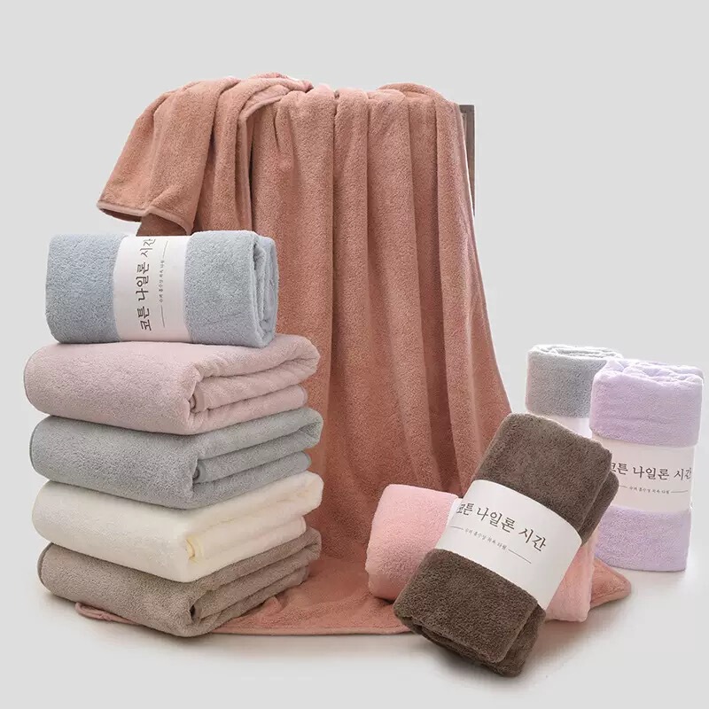 Thickened Bath Towel Household 2025 New Non-Pure Cotton Absorbent Quick-Drying Couple Men's Wrap Towel Adult Towel Thickened Bath Towel Household 2025 New Non-Pure Cotton Absorbent Quick-Drying Couple Men's Wrap Towel Adult Towel