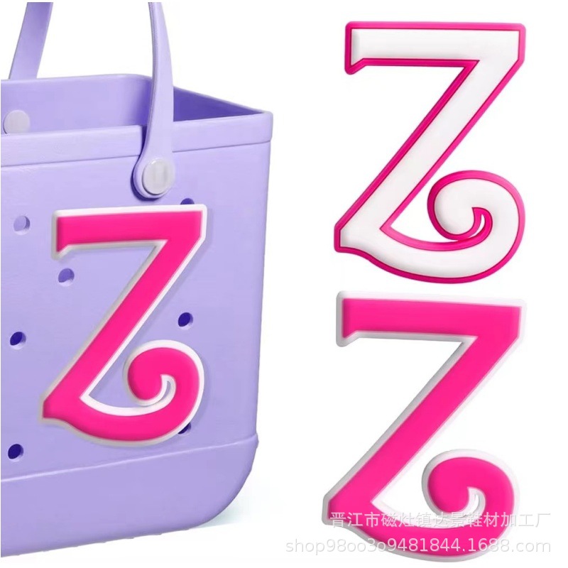 Botones de zapatos rosados con letras grandes, botones de botones, botones de botones