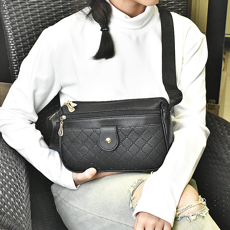 Crossbody Shoulder Bag In Soft Leather For Women Large Capacity_voghion.com