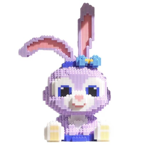 Chao Le Sen assembled small particle toy handcraft rabbit block for boys and girls stall wholesale high difficulty puzzle