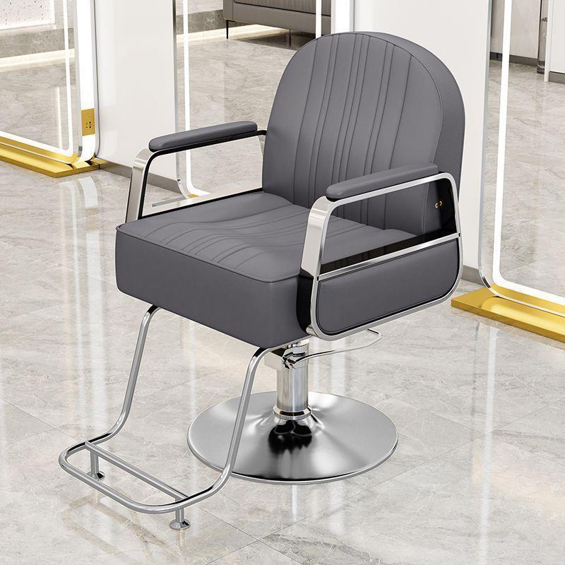 Silla de peluquería silla de salón de peluquería silla de corte de pelo silla de elevación rotativa de acero inoxidable silla de barbero image 11