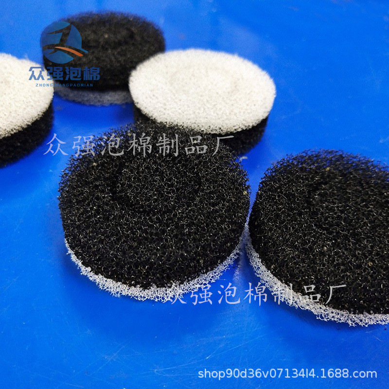 生产批发35pp圆形防尘棉复合 多层虑棉贴合粒子开孔网状绵片