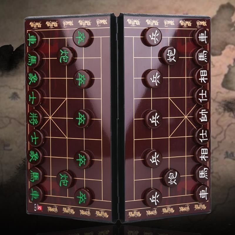 Chinese big magnetic chess from natural wood jade