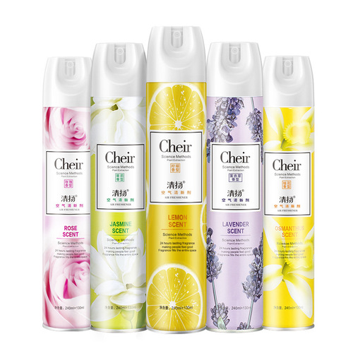 Wholesale cheir air freshener spray 370ml car home toilet living room bedroom fresh and fragrant