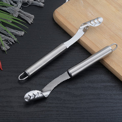 Creative Multi-functional Kitchen Tool Stainless Steel Pepper Deseeder Pepper Stem Remover Seed Extractor Core Extractor Wholesale