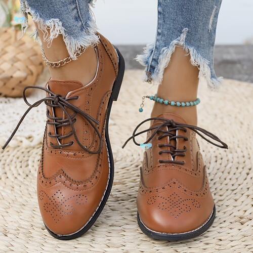 European and American Fashion Casual Versatile Lace-Up