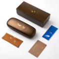 Antique gold optical glasses case
