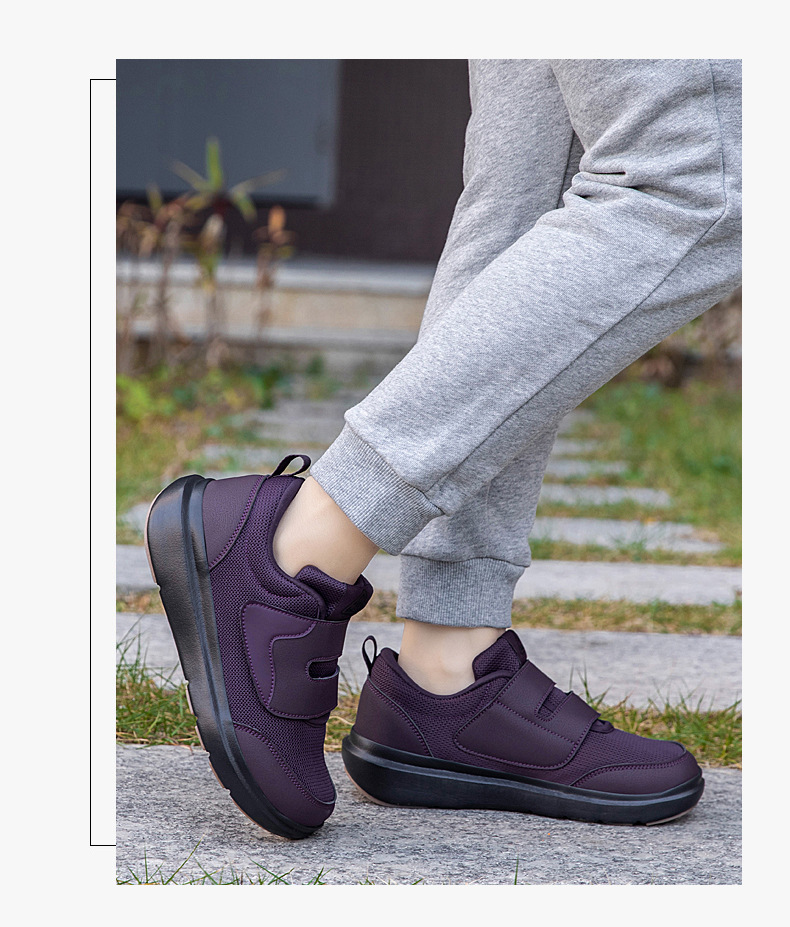 2026 New Large Size Velcro Elderly Men, Lightweight, Shock-Absorbing, Non-Slip, Sports And Casual Walking Shoes For_vogvips.com