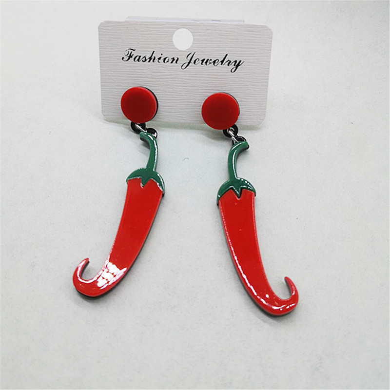 1 Pair Funny Fruit Arylic Women's Drop Earrings display picture 5