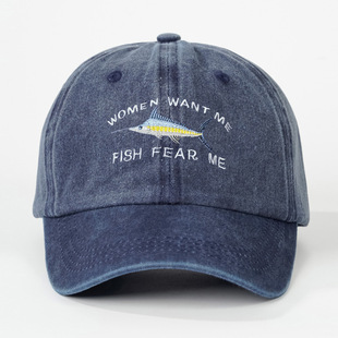 TEMU SHEIN �羳����ñ�Ӵ̽�FISH FEAR MEˮϴ����ñ �������ñ