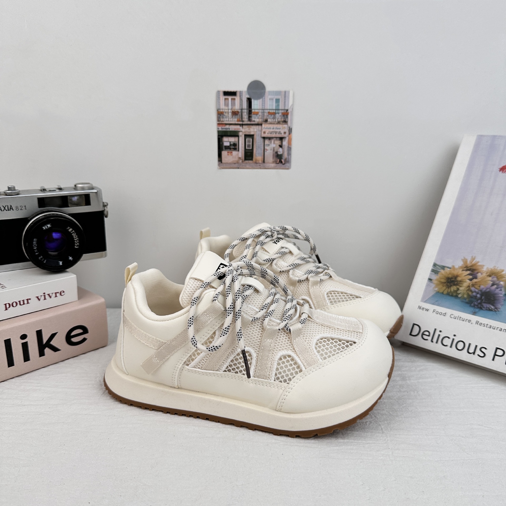 YUANBO malla transpirable Gump zapatos para mujeres 2025 nuevo verano versátil nicho zapatos de skate casuales zapatos de entrenamiento