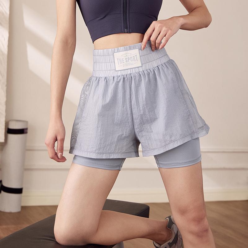 Outdoor sports shorts women's loose slimming anti-exposure yoga pants running casual quick-drying training fitness pants