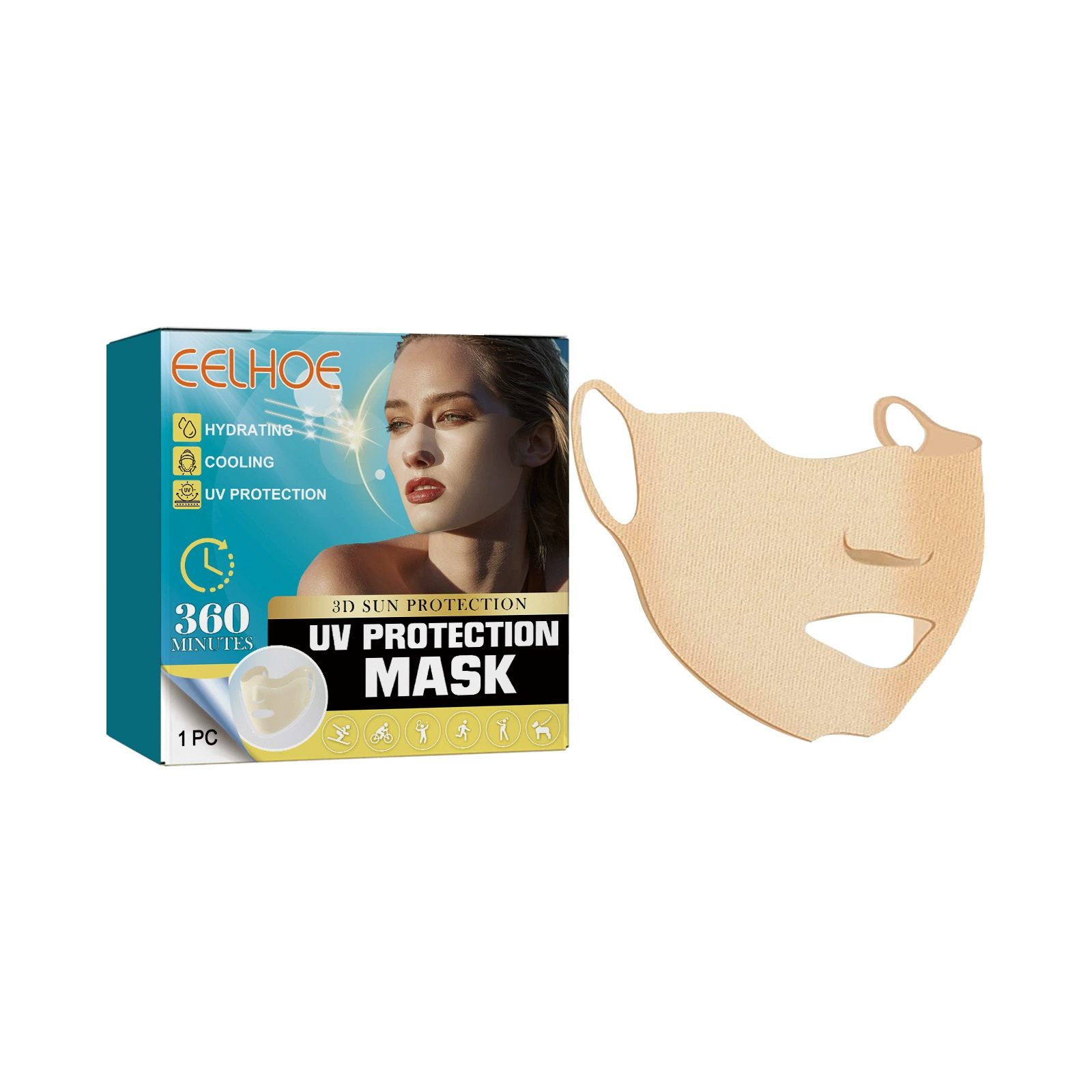 EELHOE UV protective maskOutdoor protective mask