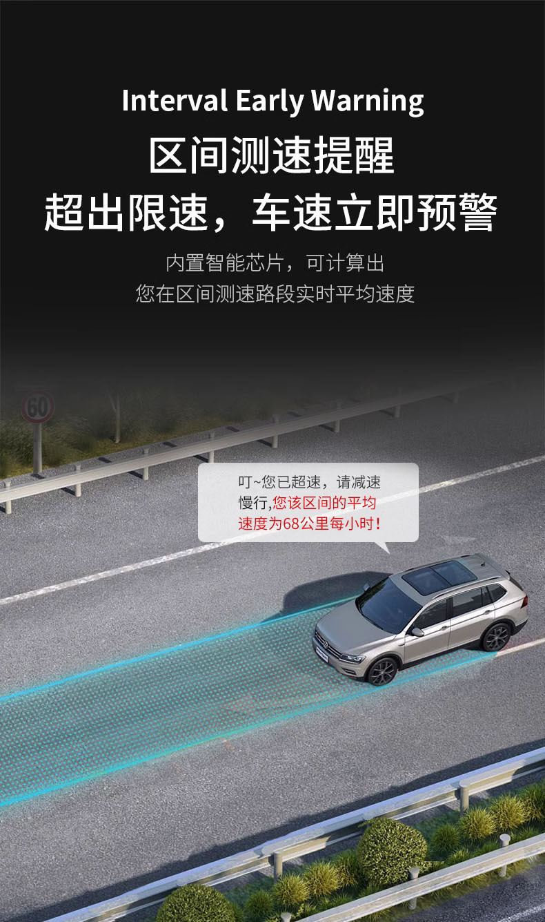 Rad1000Pro Foreign Trade Electronic Radar Detector Fixed and Mobile Lidar Speedometer Car Navigation Radar Speed Detector