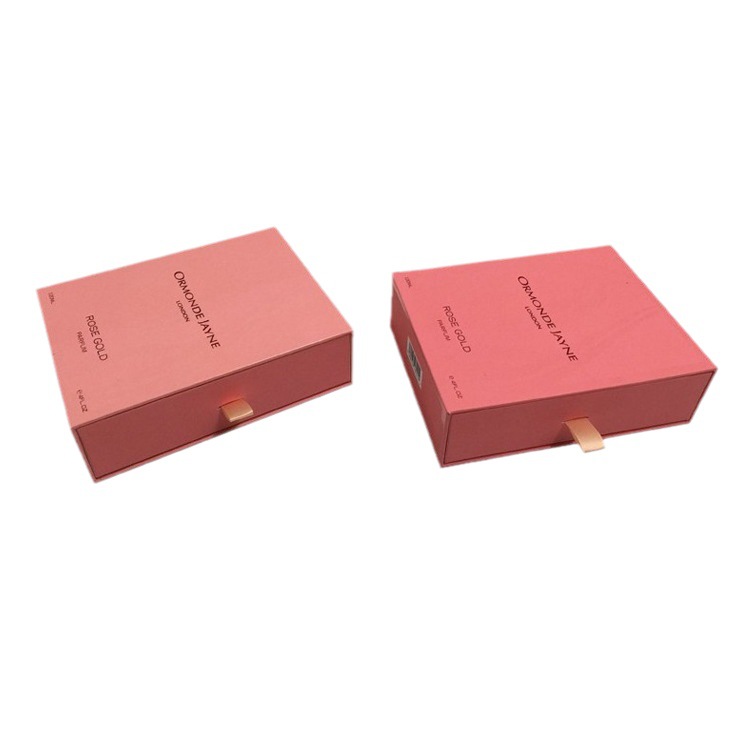 工厂生产精美粉色印刷包装盒 时尚品牌礼品盒 新款设计香水盒
