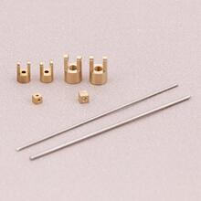 模型微型连轴器黄铜连接杆1mm/2mm精密万向节