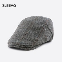 2024新款男帽子春秋女百搭鸭舌帽小众复古英伦休闲百搭鸭嘴画家帽