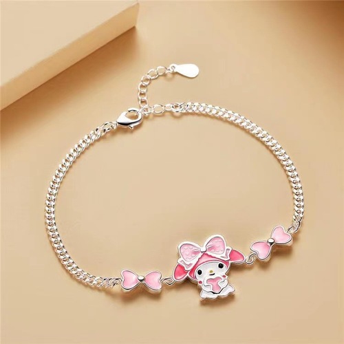 Sanrio Jade Dog Bracelet Melody Trendy Men and Women Versatile Cute Niche Design Best Friend Student Accessories