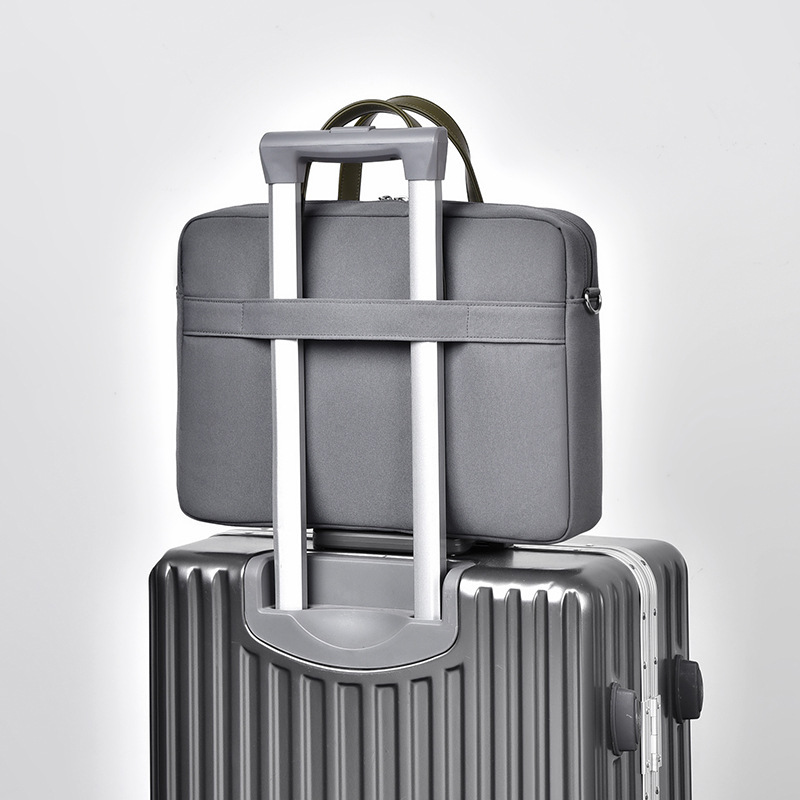 Laptop Bag 15 Inch Advanced Sense Shoulder Portable Briefcase Business Large Capacity Shock Absorbing Airbag Computer Bag