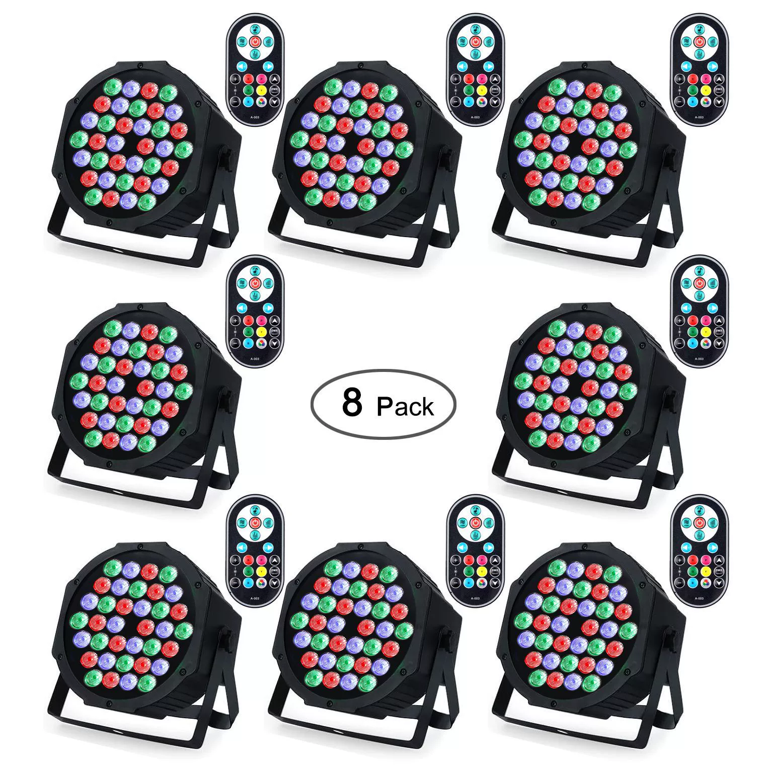 [8 комплектов] 36 светодиодных паровых фонарей KTV бар свет сцены рождественская проекционная атмосфера свадебные фонари