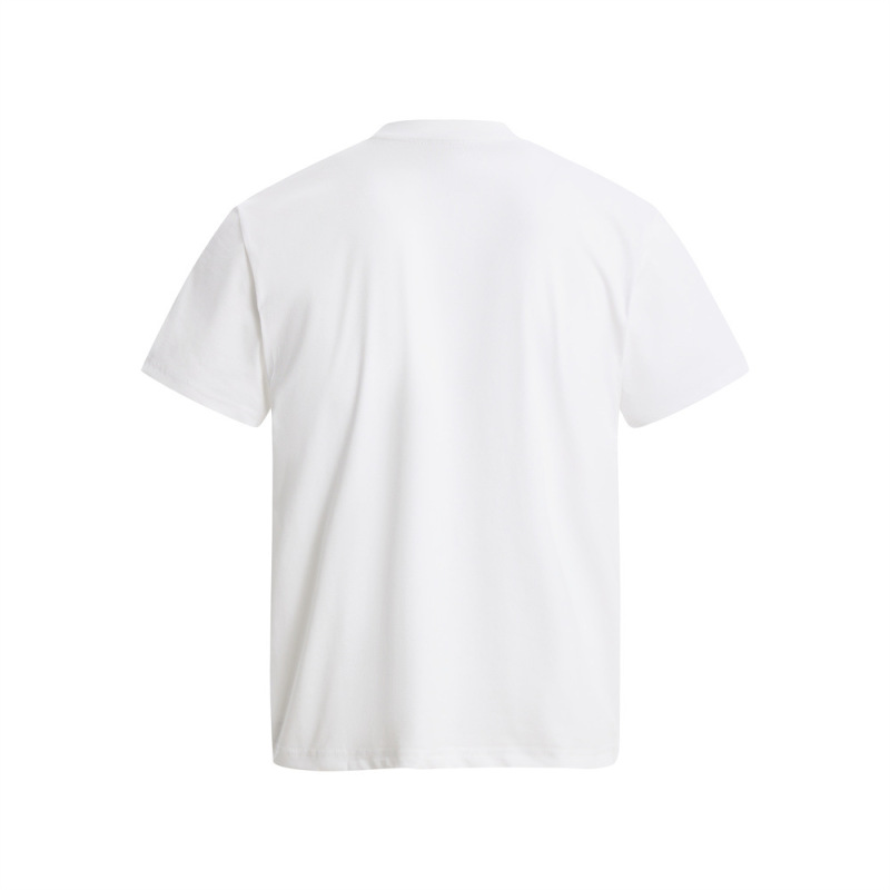 ヨーロッパとアメリカのハイストリートメンズ半袖Tシャツ2025新しいラウンドネックレタートレンディブランドルーズで多用途な半袖メンズトップス|undefined