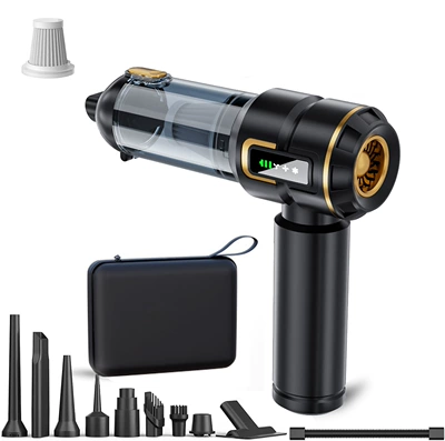 Car Vacuum Cleaner, Wireless Dust Collector, Handheld High-Power Dual-Purpose Vacuum Cleaner with High Suction Power, Blowing and Suction Functions, High-Power Car Vacuum Cleaner