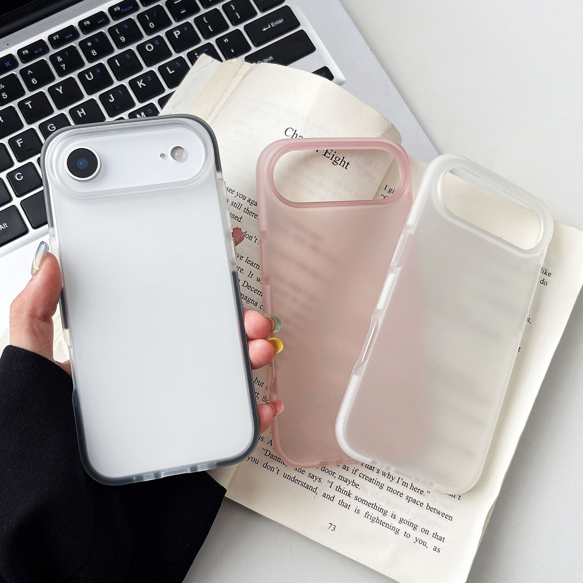 新款iPhone Air双色高透肤感油手机壳适用TPU硅胶半透明磨砂软壳