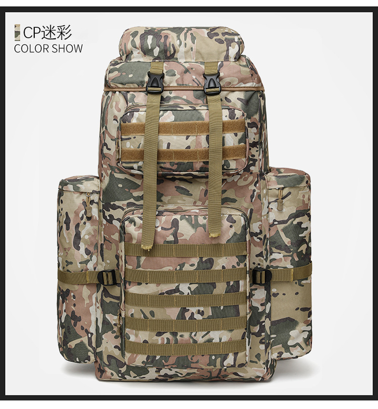 Mochila deportiva de montaña, mochila de gran capacidad, mochila multifuncional de campamento al aire libre, mochila resistente al desgaste, mochila de viaje resistente al agua