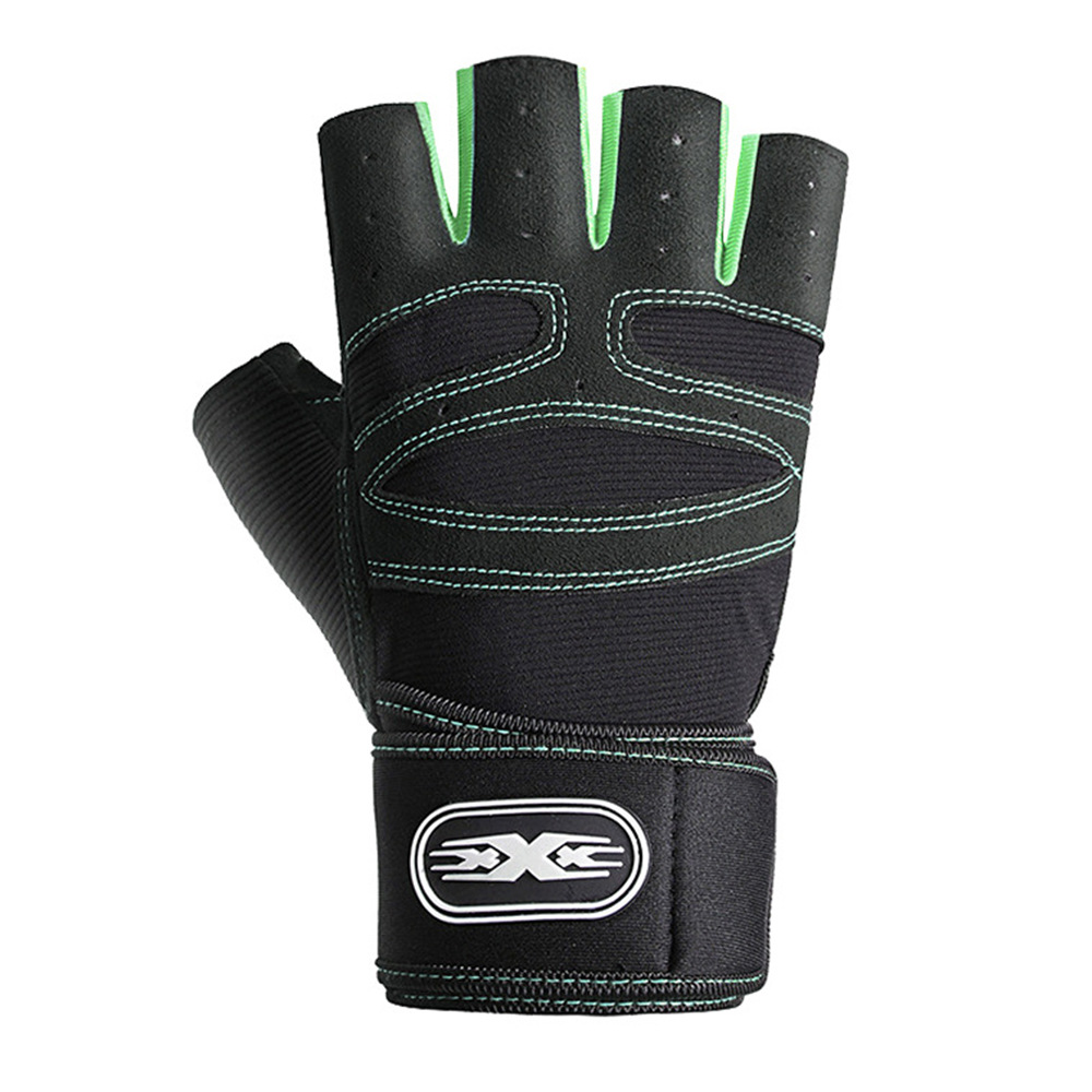 Guantes de fitness de medio dedo nueva primavera y verano para hombres y mujeres con mancuernas conducción transpirable al aire libre a prueba de sol deportes guantes de equitación