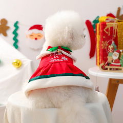 宠物衣服圣诞节服装圣诞铃铛裙子棉裙狗狗圣诞衣服小狗幼犬猫衣服