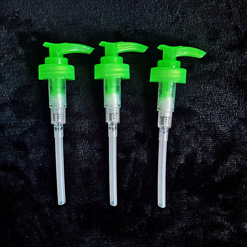 Direct sale of liquid soap pump head factory plastic spray head press head nozzle green white lotion press pump head