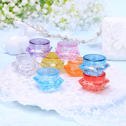 3G/5G gram diamond-shaped cream jar trial size small bottle cosmetic packaging subdivided jar bottle