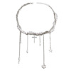 Small design jewelry from pearl with tassels, advanced necklace, European style, high-quality style, light luxury style
