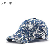 JOGUJOS跨境鸭舌帽牛仔布棒球帽高级感夏季休闲遮阳帽户外帽子女