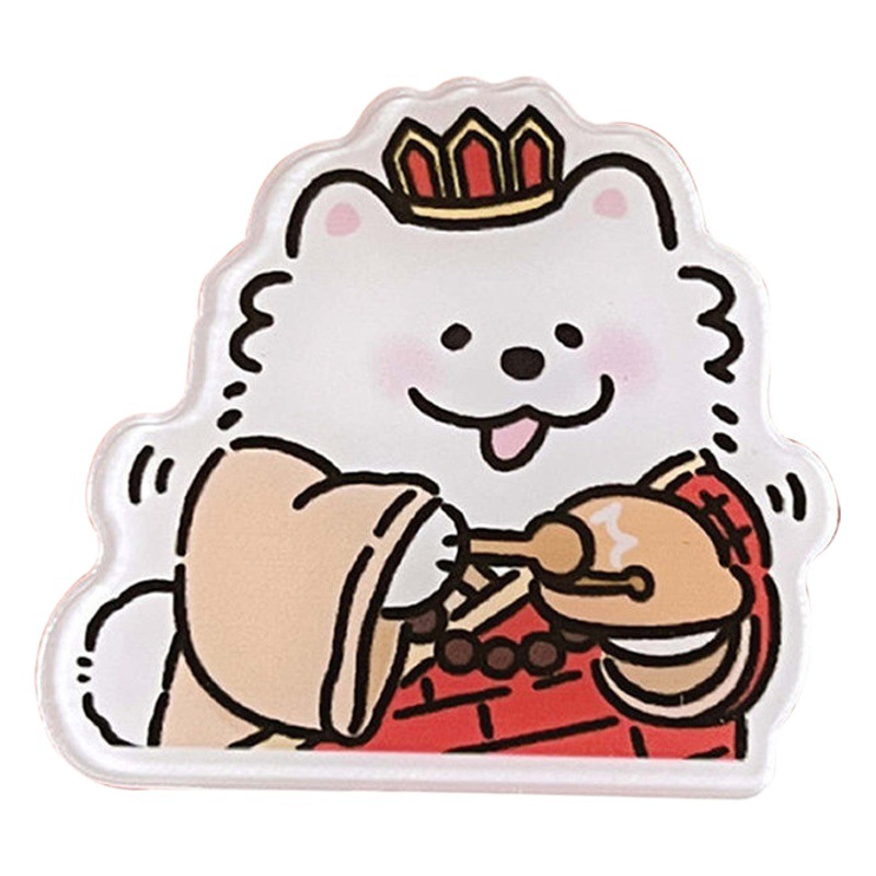 Tengyi ins estilo de dibujos animados lindo acrílico perrito broche insignia al por mayor ropa bolsa colgante joyería PIN