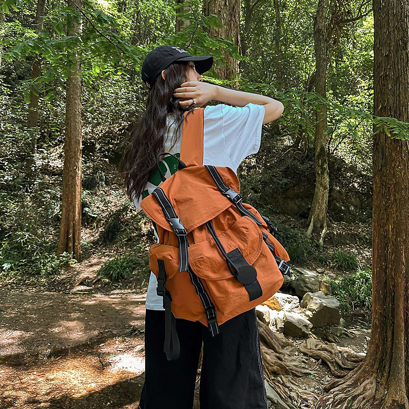 韓国スタイルのワークウェアスタイルの登山バッグ男性と女性のための新しいスポーツトラベルバックパック軽量防水大容量学生バックパック|undefined