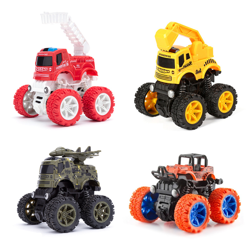 惯性四驱越野车军事消防工程抖音网红地摊儿童男孩玩具 厂家批发|ms