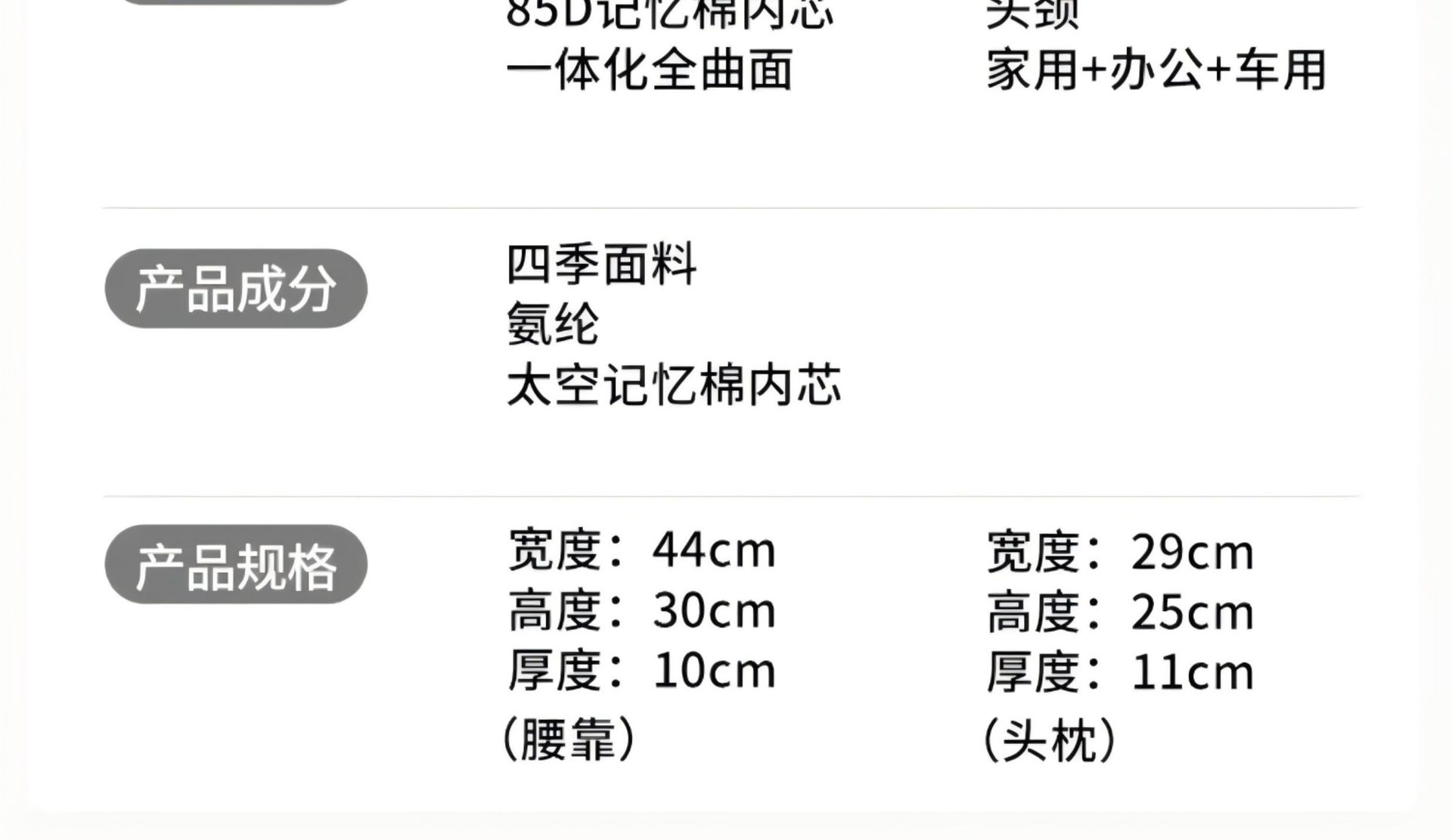 Geely Car Headrest Xingrui Xingyue L Binyue Cool Neck Pillow Emgrand Vision Star Wish Car Seat Cushion