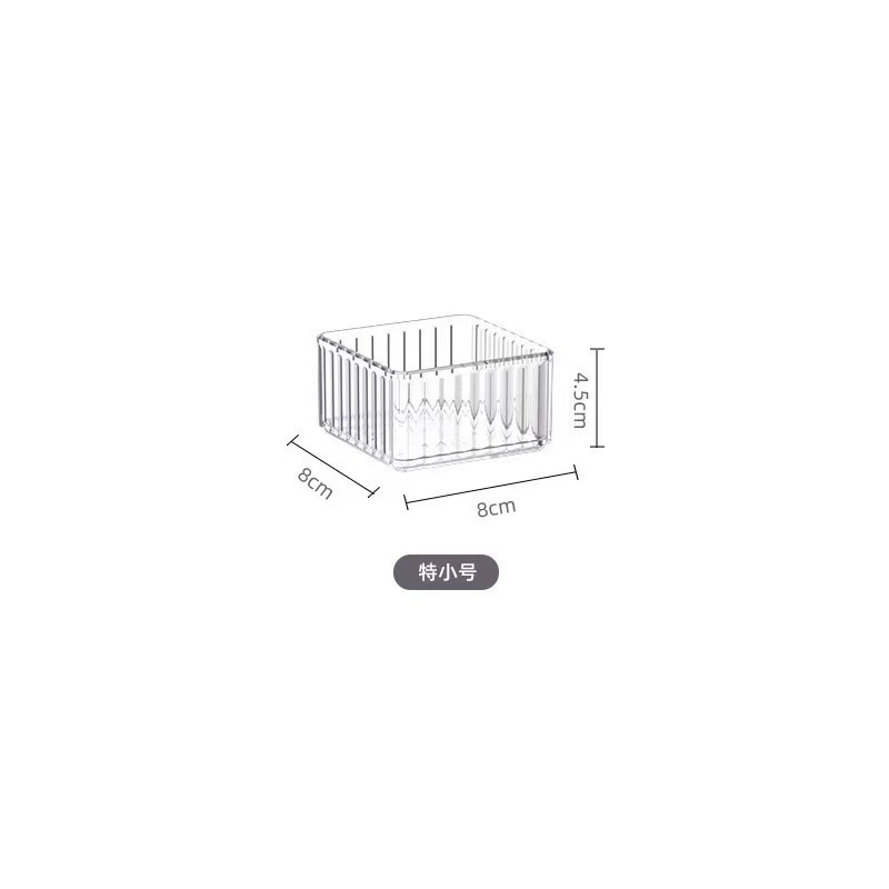 Acrylic Cosmetic Storage Box, Transparent Drawer Organizer, Multiple Sizes & Sets