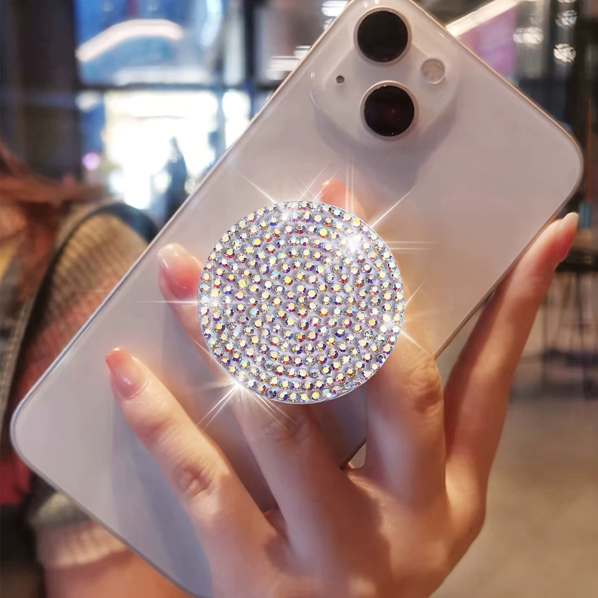 Новый складной и съемный держатель для телефона с бриллиантовой отделкой, блестящая подставка-подушка для телефона