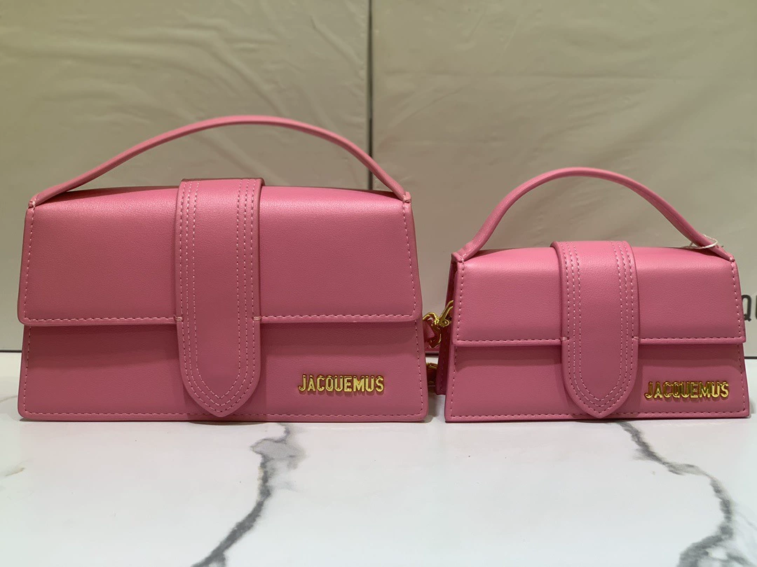 One-shoulder genuine leather bag, small 18 cm / big 24 cm, compact design