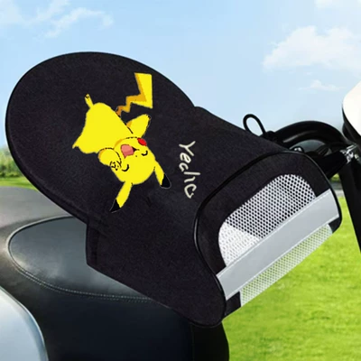 Motorcycle Handle Cover Uv Summer Battery Vehicle Hand - one-pair-deluxe-edition-three-dimensional-breathable-mesh-pikachu