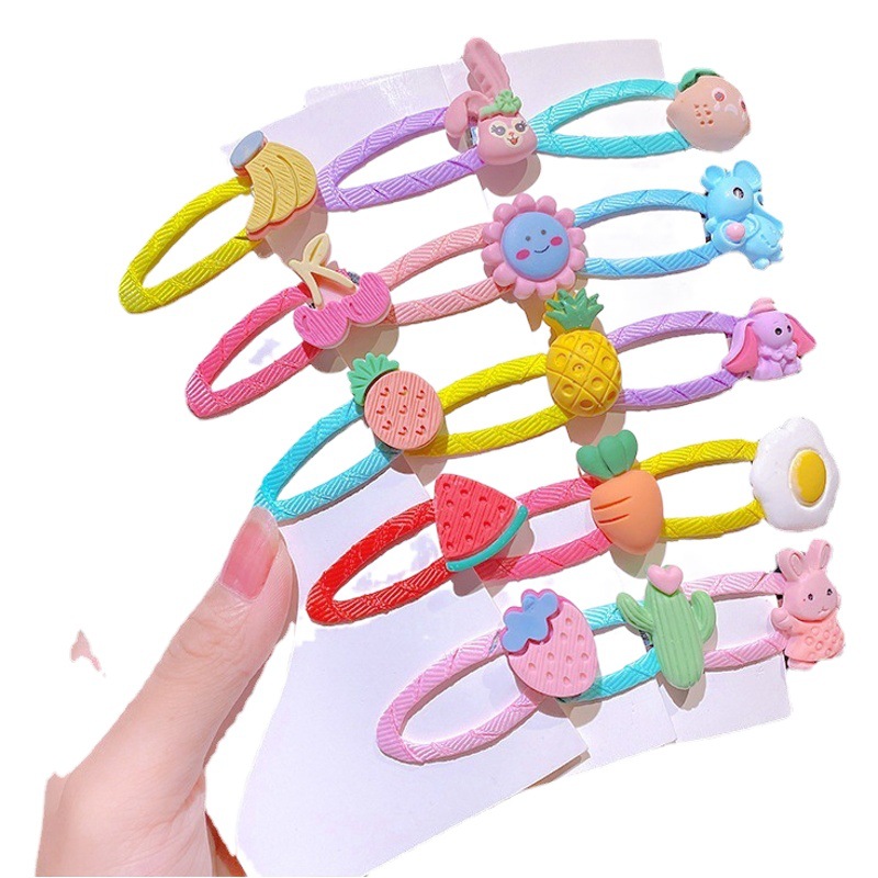 Horquilla de tela para niños de estilo coreano lindo bebé horquilla pequeño clip BB clip de dibujos animados borde clip accesorios para el cabello