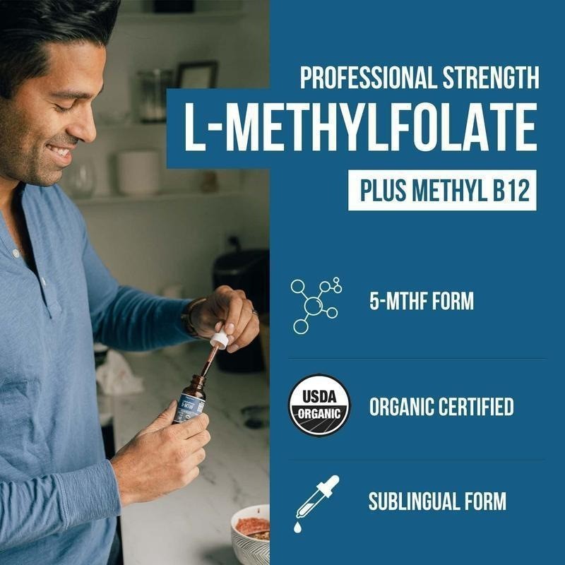 tk跨境爆款现货LMethylfolate15mg维生素B12甲基四氢叶酸滴剂30ml|undefined