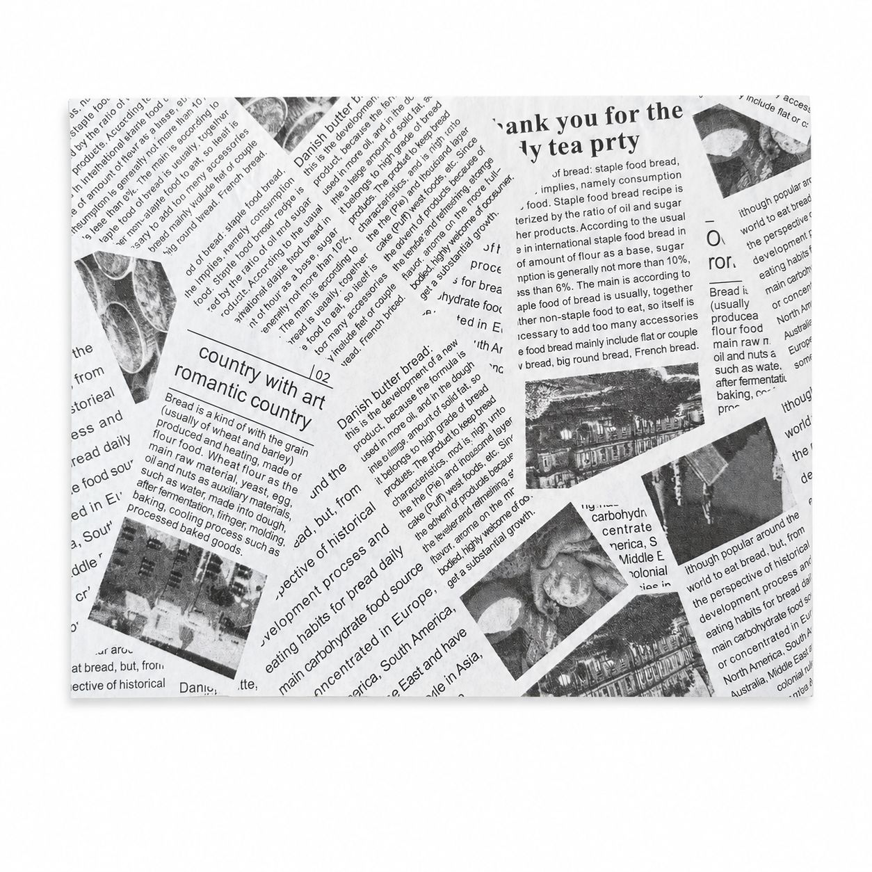 Papel Antigrasa para Envolver Comida de Pulpa de Madera para Panadería image 8