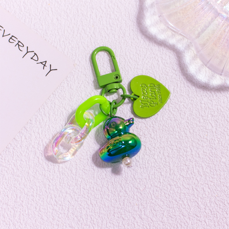 16g Weight Bag Pendant, Keychain Classification 1 Piece Quantity Daily, Party Occasion Resin Material Duck Pattern Unisex Gender Cute Style Cute Duck Resin Unisex Bag Pendant Keychain 6